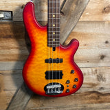 Lakland Skyline 44-02 Deluxe Bass Guitar - Satin Cherryburst with Rosewood Fingerboard