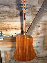 Teton Dreadnought Cutaway Acoustic Electric Lefty
