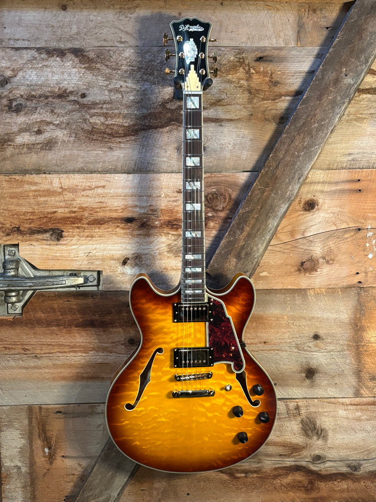 Semi-Hollow DC Excel D'Angelico バリ虎 DC Excel 【美品】D'Angelico Electric Black Solid Guitar ギター
